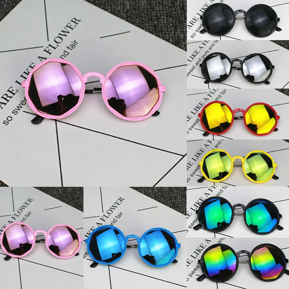 Новинка, Детские светоотражающие солнцезащитные очки для девочек, милые детские цветные солнцезащитные очки, Детская уличная одежда, солнцезащитные очки, игрушки для мальчиков, милые очки