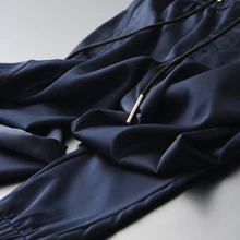 Minglu Tencel Брюки мужские Высокое качество шелковистые проветриваемые повседневные мужские s брюки размера плюс 3xl 4xl Роскошные синие тонкие обтягивающие брюки мужские