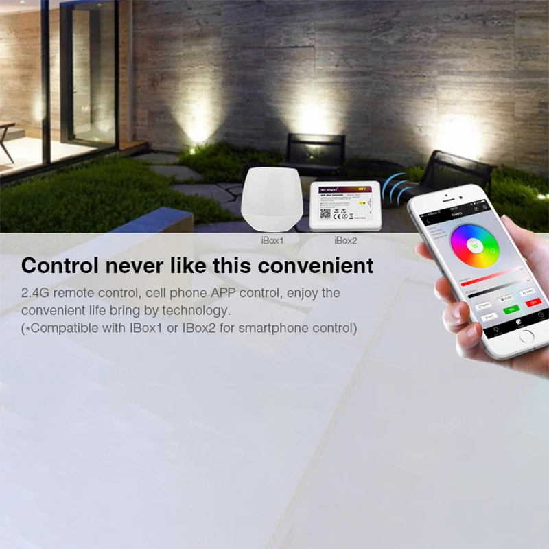 Milight RGB + CCT Светодиодный прожектор AC86 265V 10 Вт 20 30 50 RF пульт дистанционного