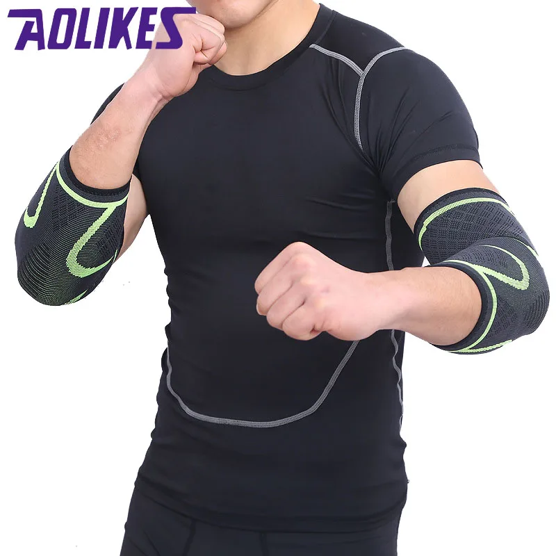 AOLIKES 1 قطع الذراع كم الكوع هدفين مطاطا رياضة اللياقة البدنية الكوع واقية سادة تمتص العرق الرياضة كرة السلة الكوع دعم AOLIKES 1 قطع الذراع كم الكوع هدفين مطاطا رياضة اللياقة البدنية الكوع واقية سادة تمتص العرق الرياضة كرة السلة الكوع دعم