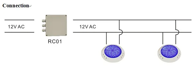 RC01 пульт дистанционного управления для серии HT светодиодный свет для бассейна 12 В