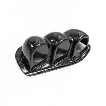 

Car-styling Uras Type Carbon Fiber Dash Mount Triple Gauge Pod 60mm RHD Fibre Inner Trim Glossy Finish Dial Cover For Nissan S14