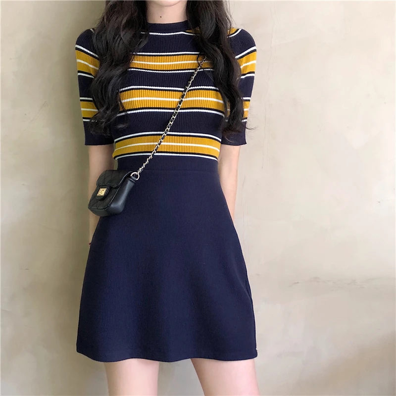 

Matching Sets for Women 2piece Set Women , Sweet Sweater Set , Pullover Striped Womens Two Piece Sets Dress 2018