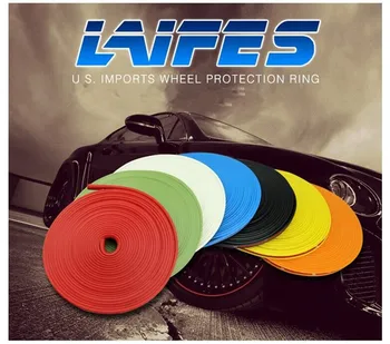 

8M Car Styling Car Wheel Hub Refitting Sticker Decorative Strip for Lada kalina granta priora niva largus samara Accessories