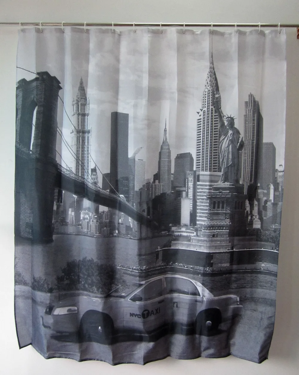 

Shower Curtains Statue of Liberty Scenery Curtains Fabric Waterproof Polyester Cortina Ducha