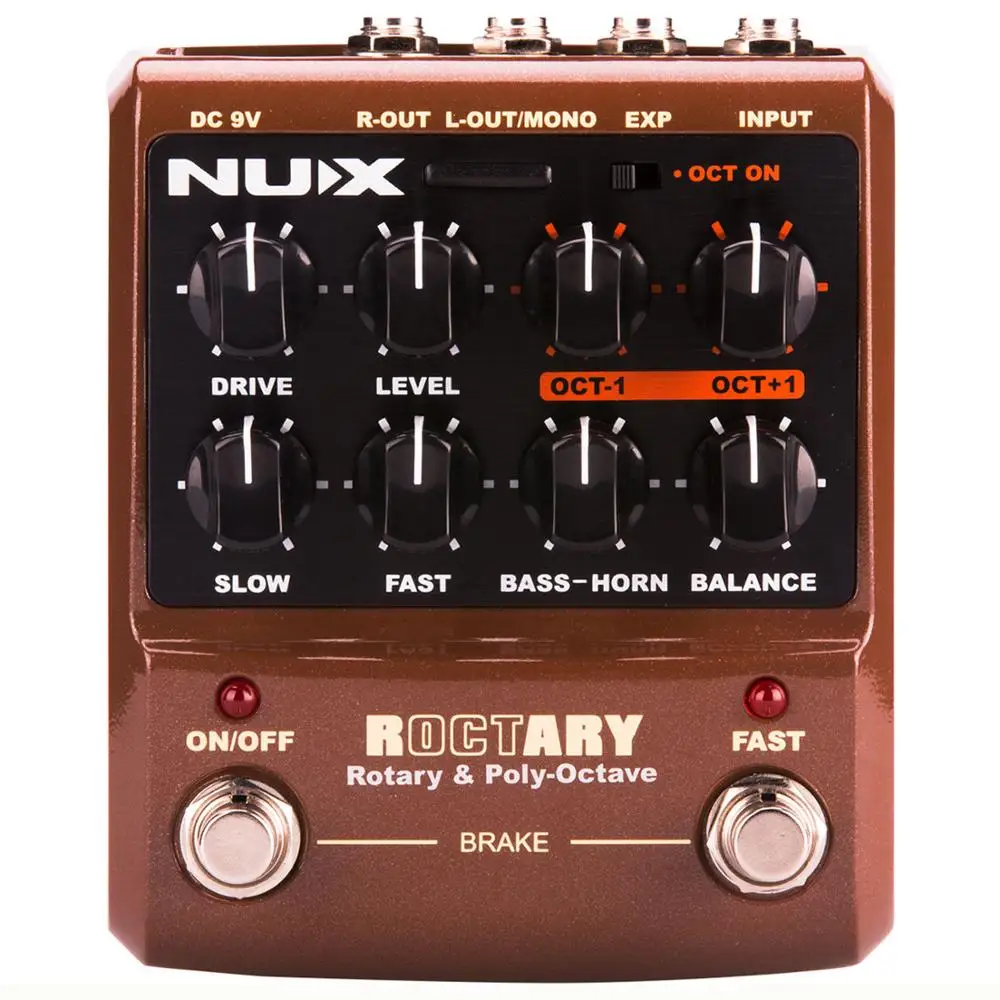 NUX rocktary симулятор и полифонные октавы электрогитара педаль музыкальные