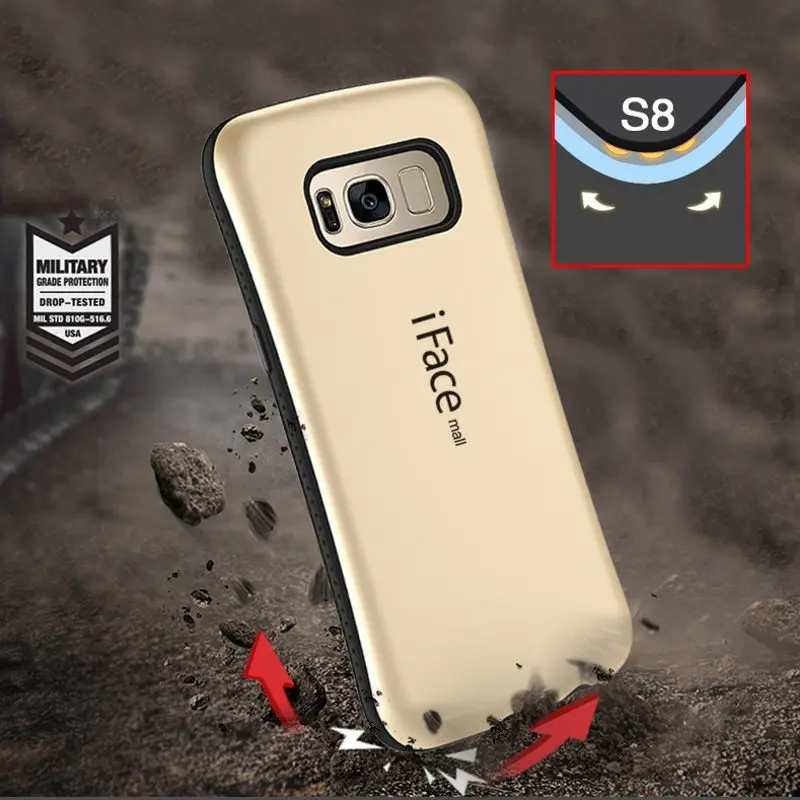 Противоударный чехол для Samsung Galaxy S9 Plus S10 Iface Mall Противоскользящий силиконовый S8