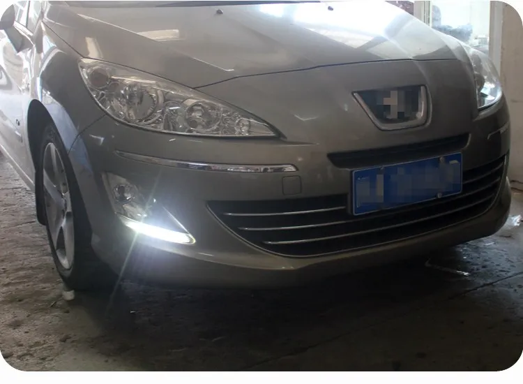 Osmrk led drl Дневной ходовой светильник для peugeot 408 2010
