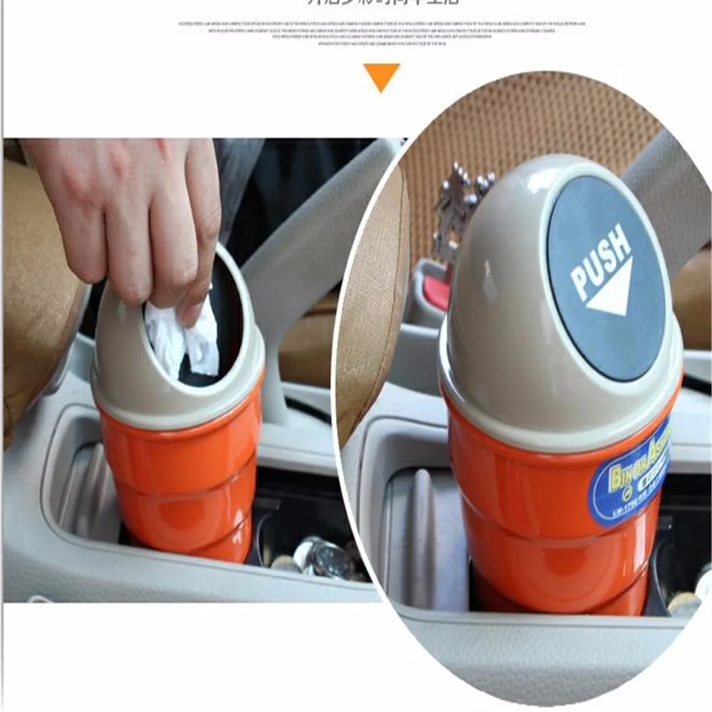 Car Multi purpose Small Storage Barrel Trash Cans Car Storage Bag