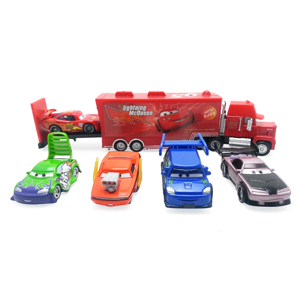 Disney Pixar Cars Snot Rod &amp DJ Boost Wingo Metal No.95 Mack Racer's Truck Lightning McQueen Loose New бесплатная доставка| |