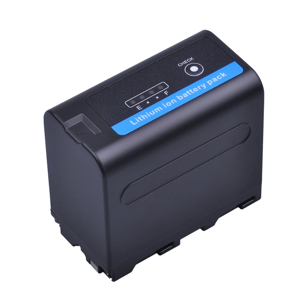 Bateria de Exibição Duplo para Sony Energia + 1 np F970 Ultra Rápido 3x Mais Carregador F930 F950 F770 F570 Ccd-rv100 2 Pçs 7200 Mah Np-f970 - Image 4