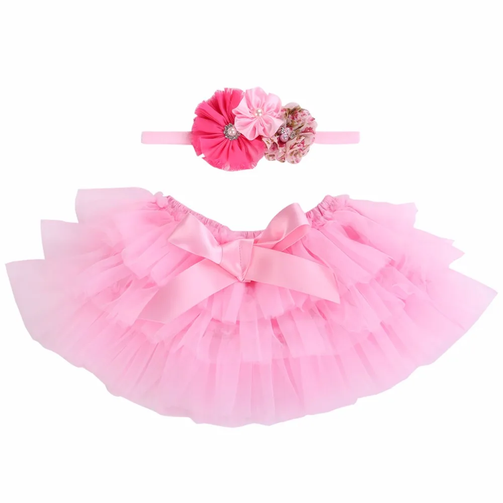2017 Ruffle Tutu Skirt Baby Girl Set Ballet Newborn Baby Skirt With