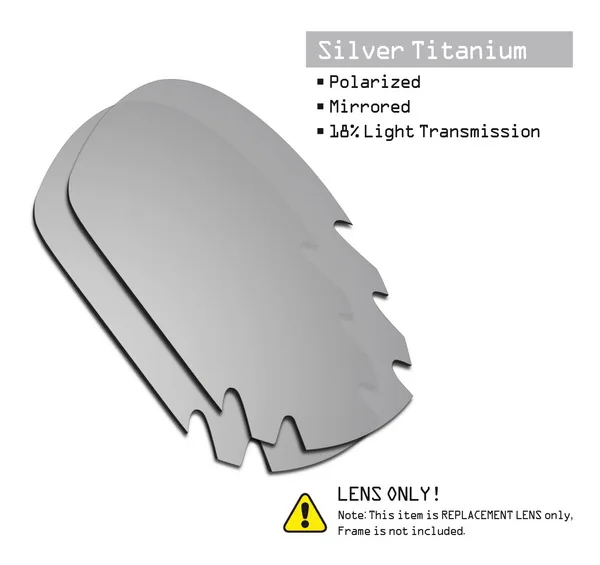 Titanium-ShieldCoat Дропшиппинг SmartVLT Сменные линзы поляризация для защиты от УФ-Oakley Jawbone вентилируемый Солнцезащитные очки-несколько пар упакованы - Цвет линз: Titanium-ShieldCoat