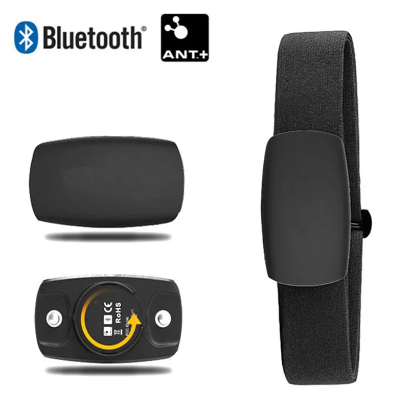 

Modalita doppia Bluetooth & ANT + cardiofrequenzimetro con fascia toracica, nero per iPhone e Android