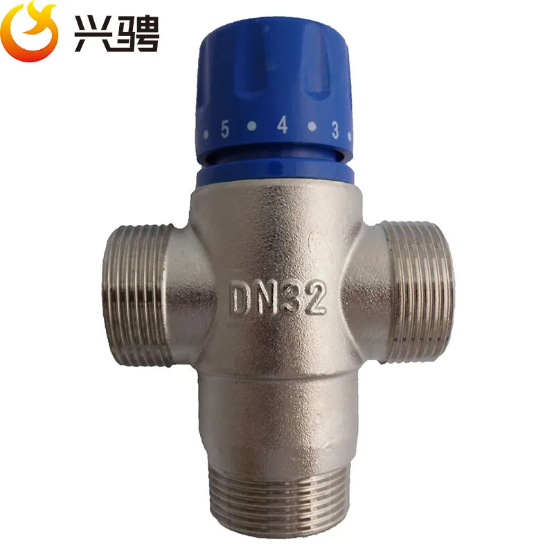 Китайский поставщик BSP латунь 1-1/" DN32 солнечной энергии термостатический смесительный клапан/Термостатический кран