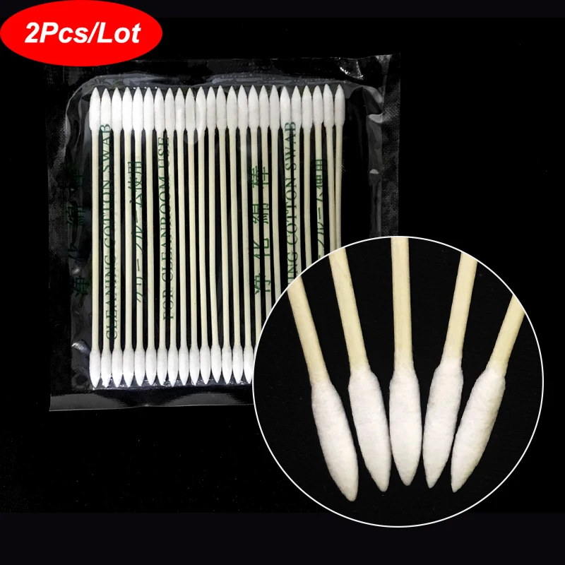 

2PCS/Lot Disposable Cleaning Cotton Swab Stick For Apple AirPods Dustproof Tool Earphone Case Clean Phone Charge Port Accessory