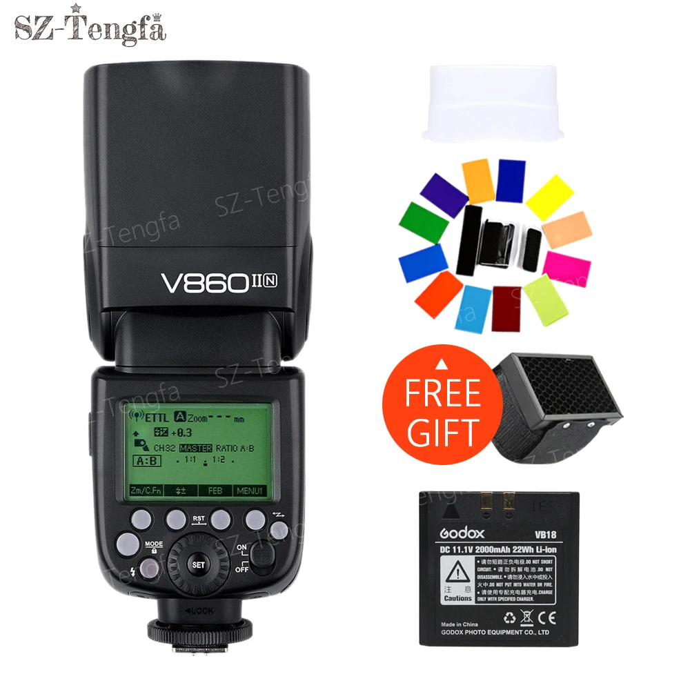 Aliexpress.com : Buy Godox Ving V860II N i TTL II Wireless HSS 2.4G Li ...