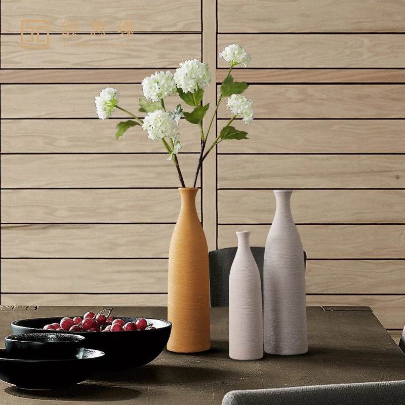 Скандинавская сушеная керамическая ваза для цветов высокого качества Настольный художественный декоративный контейнер для гостиной домашний свадебный Декор вазы