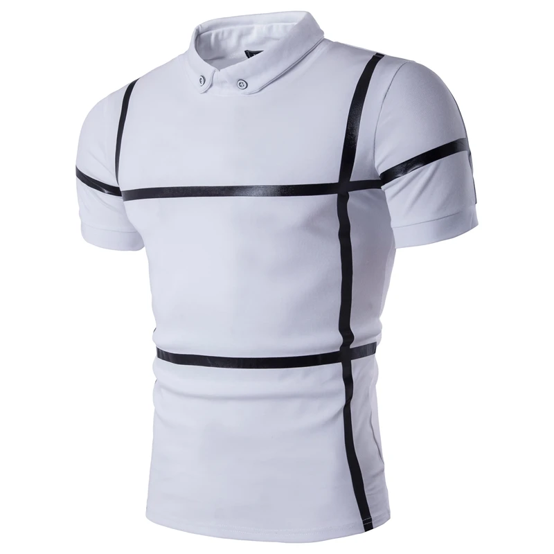 Polo Shirt Men's Summer Short Sleeve Cotton Polo Slim Fit