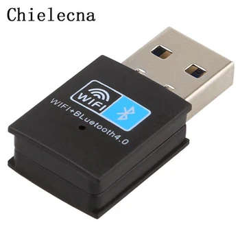

Chielecna Wireless USB WI-FI Adapter Bluetooth 4.0 150Mbps 2.4Ghz Mini WiFi Antenna Computer Network Card Receiver 802.11b/n/g