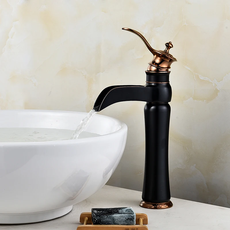 Classic Black Bathroom Faucets Archaize Faucets Pure Copper Mixer Tap