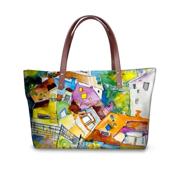 

2018 Brand Women Handbags Female Casual Cross-body Bags 3D Painting Woman Messenger Bags Feminine Shoulder Tote Big