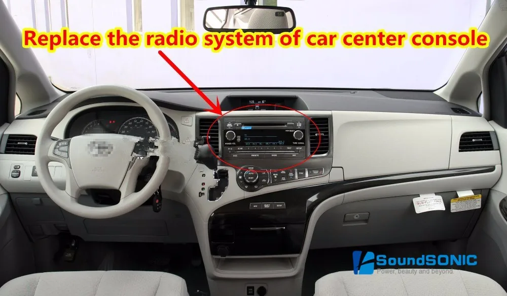 Perfect 9Inch Full Touch Screen Android 4.4 Car DVD GPS Special for Toyota Sienna 2011-2014 with Wifi 1024*600 HD Screen 2