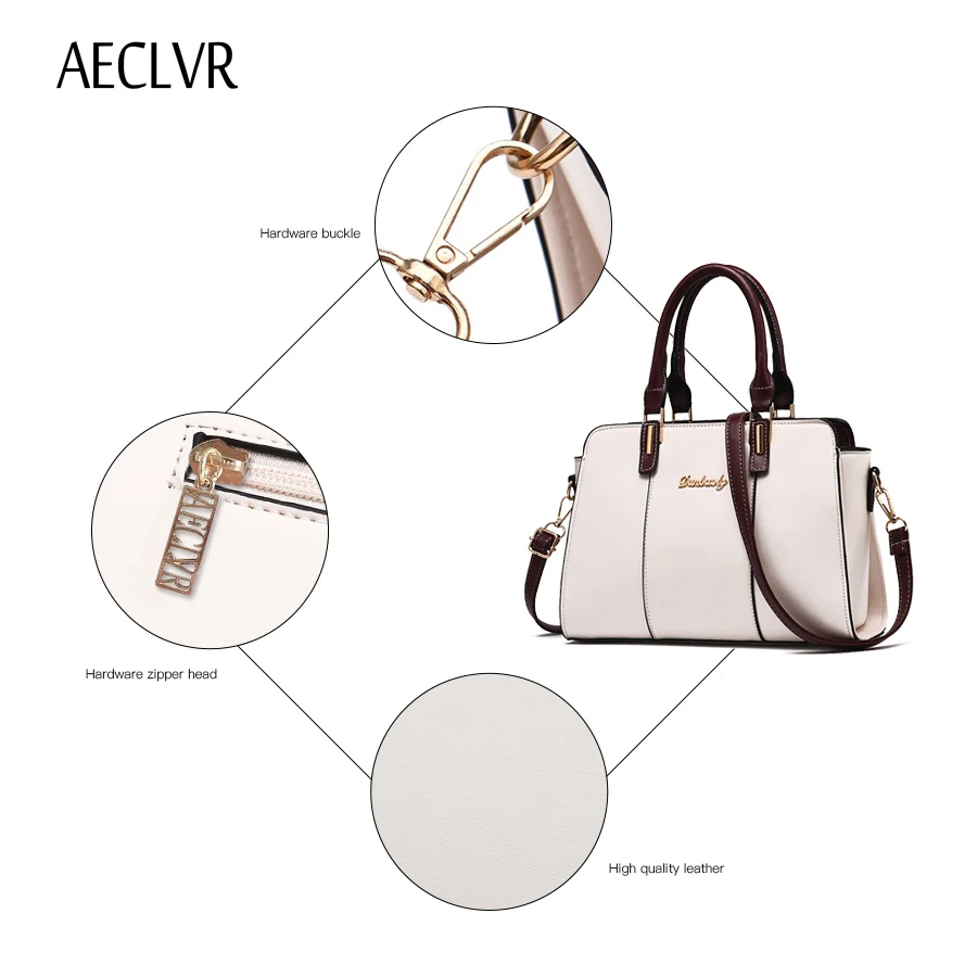Progettista Spalla Rosa bianco Per Delle 2018 Aeclvr Donne Grande Il colore Crossbody Elegante Del Le Sacchetto Bolsas cachi Nero Borse Capienza Signore Lusso Di Baqqwg