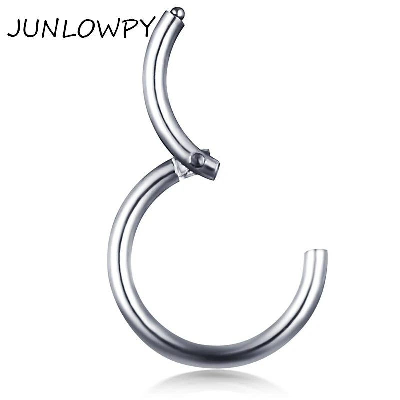 Кольцо JUNLOWPY из нержавеющей стали кольцо для перегородки ноздрей губ и детской