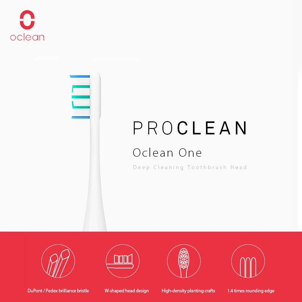 Сменная щетка Oclean One / SE из пищевого полипропилена без ржавчины 1 шт. головка для
