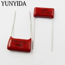 10 шт, CBB 102J 2KV 1NF P15mm Металлизированный пленочный конденсатор 2000V102J 102 2000V