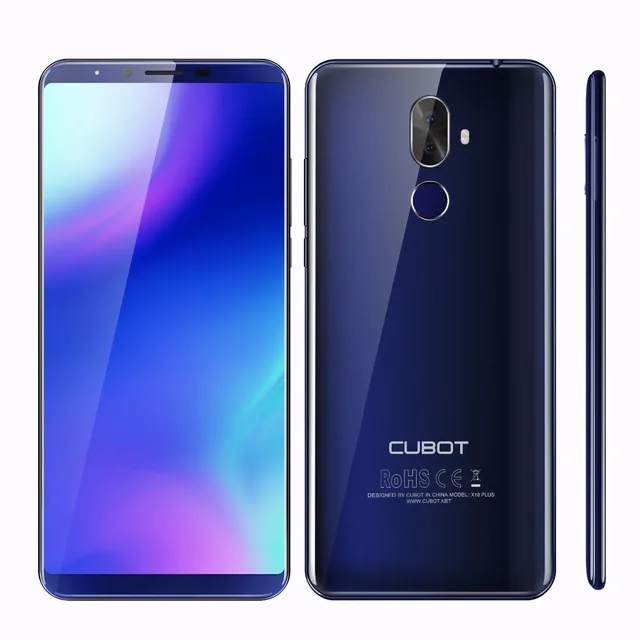 Cheap Cubot X18 Plus 5.99'' Android 8.0 MT6750T Octa core 4GB RAM 64GB ROM Smartphone Dual Camera 4000mAh 4G Fingerprint Mobile Phone