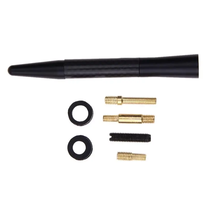 11.5cm Car Antennas Universal Auto Vehicle Aluminum Carbon Fiber Radio FM AM Signal Booster Aerials High Quality Exterior Parts 11.5cm Car Antennas Universal Auto Vehicle Aluminum Carbon Fiber Radio FM AM Signal Booster Aerials High Quality Exterior Parts