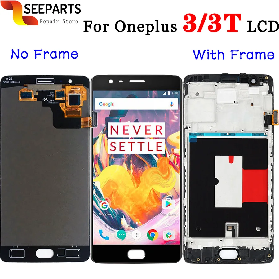 

Oneplus 3T LCD Display Touch Screen Original Test 5.5" Digitizer Assembly Replacement Accessory For One plus A3010 A3000 3 three