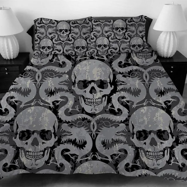 Cheap Fanaijia skull duvet coves for King Size Bed Europe Style 3D sugar skull Bedding Set with pillowcase AU Queen Bed bedline Cheap Fanaijia skull duvet coves for King Size Bed Europe Style 3D sugar skull Bedding Set with pillowcase AU Queen Bed bedline