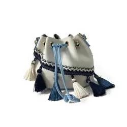 Новая мода Повседневное из искусственной кожи с кисточками Bolsa feminina Mujer Обувь для девочек Для женщин женская рука Сумки Курьерские сумки