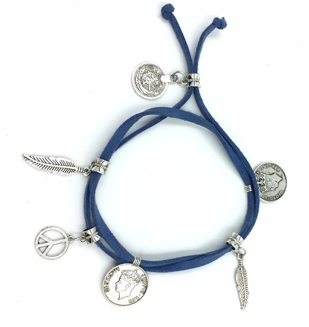 2017 new BAREFOOT SANDALS Boho barefoot beach bohemian anklet Hippie style Anklet  Handmade leather bracelet Gypsy part jewelry