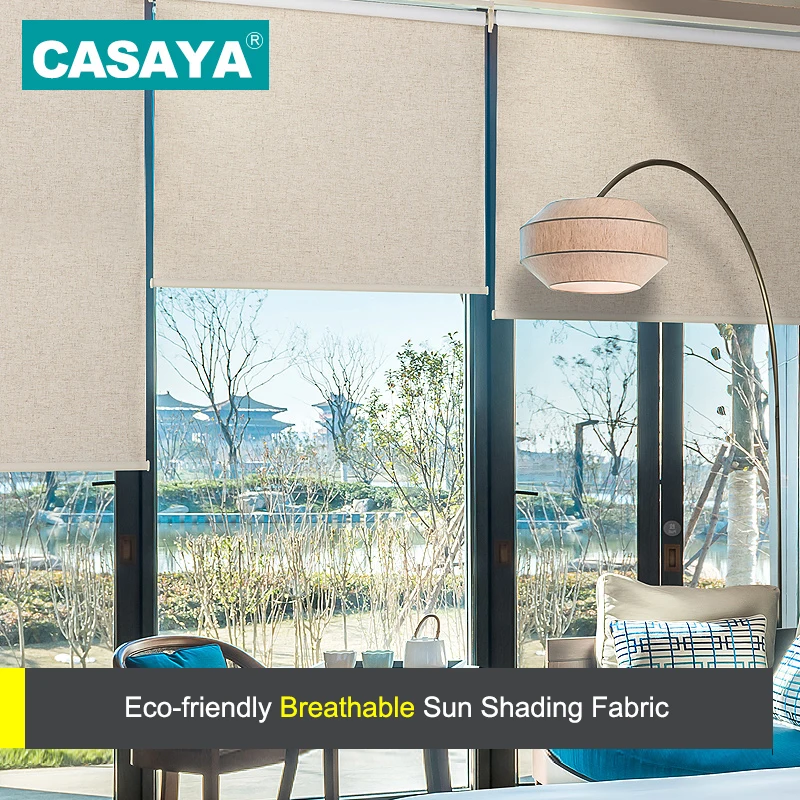 CASAYA transpirable ropa de persianas de tela inalámbrico Primavera de tonos ventana tonos de tamaño personalizado CASAYA transpirable ropa de persianas de tela inalámbrico Primavera de tonos ventana tonos de tamaño personalizado
