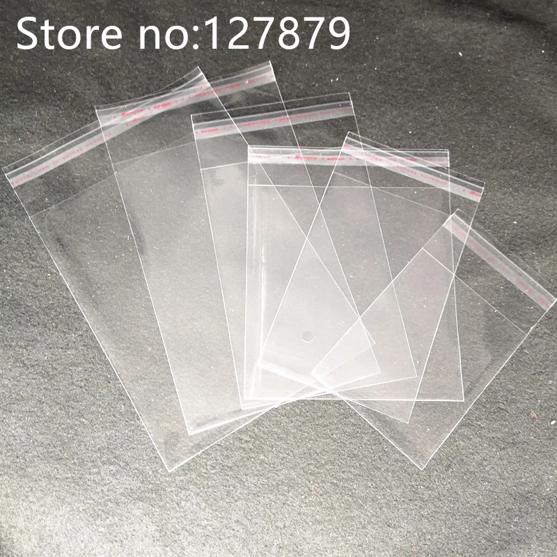 Bolsa de celofán autoadhesiva transparente, de plástico autosellables para embalaje de galletas, 6 tamaños|Envoltorios y bolsas de regalo|
