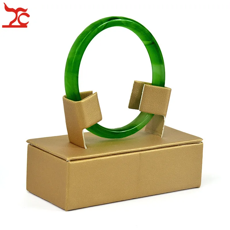 New Fashion Gold PU Jewelry Display Rack Adjustable Bangle Holder Jade Exhibition Organizer Stand | Украшения и аксессуары