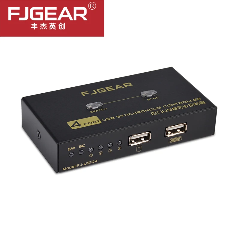  4 ports KVM switch USB synchronizer 4 ports synchronous controller a set of keyboard/mouse control 