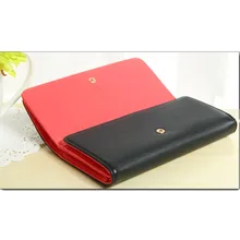 Модный Черный Многофункциональный женский бумажник полиуретан прочный билетный ID карты кредитные карты наличные держатель Органайзер сумка хит цвет