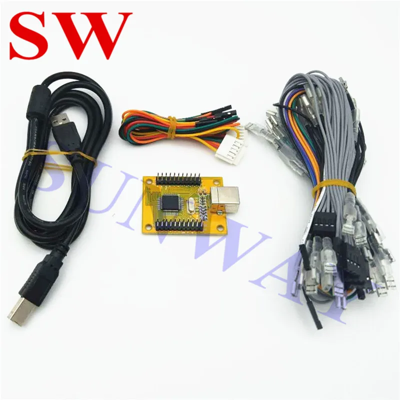 Peças do Jogo de Arcade Joystick e Botão do Teclado Usb para Interface do Controlador de Arcade Jamma Multicade Jogador Encode pc 2 - Image 3