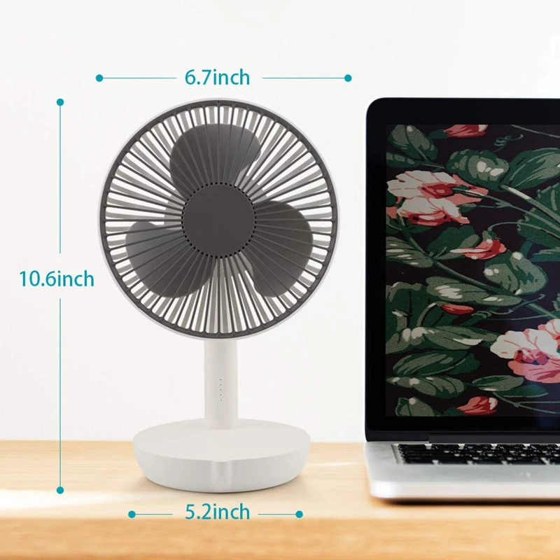 Goedkoop Draagbare Usb Mini Fans Kleine Bureau, Fluisterstil, W Portableportable Lader Functie, 6 Inch Perfecte Kleine Persoonlijke Voor Outdoo