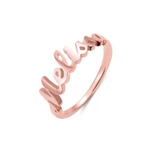 AILIN Free Size Custom Ring Personalized Name Ring Custom Nameplate Ring For Couple Sterling Silver Rings For Women 925 sterling silver arabic ring personalized custom nameplate thin ring arabic letters name jewlery women fashion