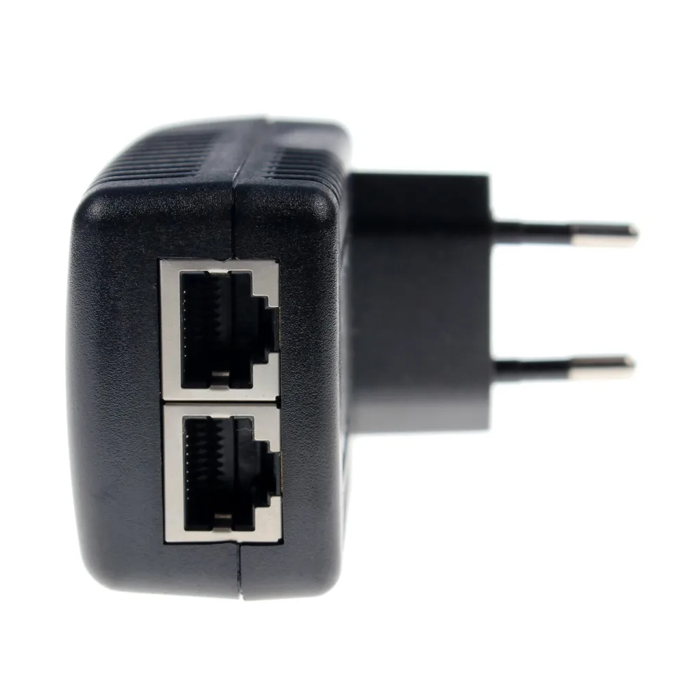 Стандарт США/ЕС PoE инжектор 48 В 0.5A PoE источник питания для 48 В PoE камеры безопасности POE коммутатор Ethernet адаптер