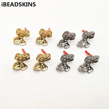 

New arrival! 26X16mm 100pcs flower-shape Stud earring for earrings accessories/Earring parts/hand Made Jewelry DIY