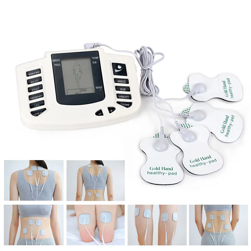 Digital Electronic Body Massage Muscle Relax Stimulator Tens Acupuncture Therapy Massager with Electrode Pads