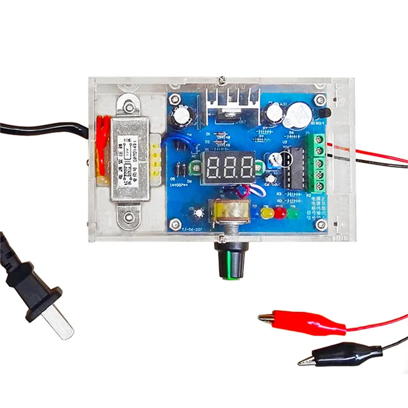 DIY Kit LM317 Регулируемое напряжение 220 В до 1,25 в-14,5 в понижающий модуль питания печатная плата DIY Электронный с оболочкой