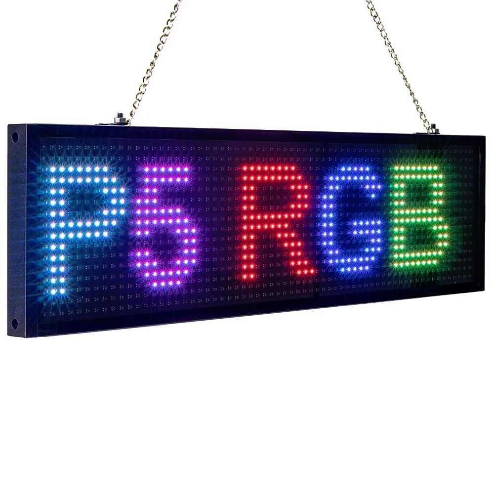 Программируемая прокручивающаяся панель дисплея P5 Smd RGB с Wi Fi 34 см|Светодиодные